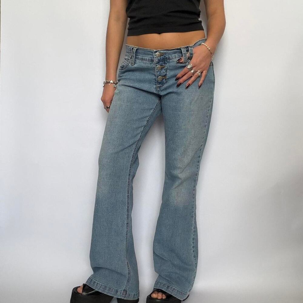 Low Rise Baggy Jeans by Plugg
